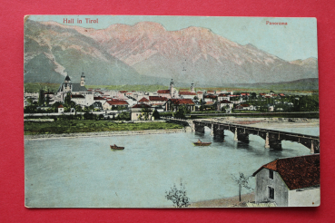 AK Hall / 1909 / Brücke / Ortsansicht / Tirol